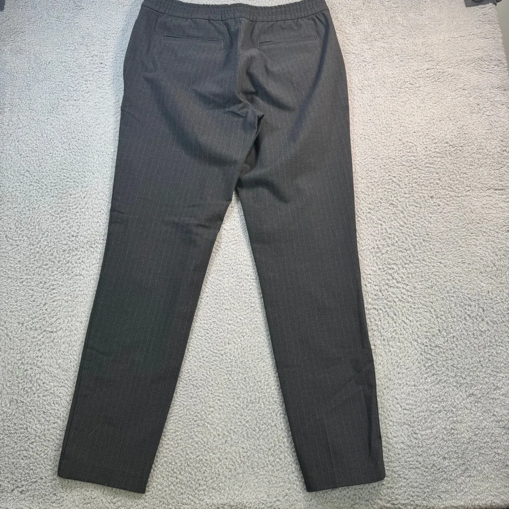 Banana Republic Mason Athletic Tapered Pant 32x32 Gray Pinstripe Dress Slacks